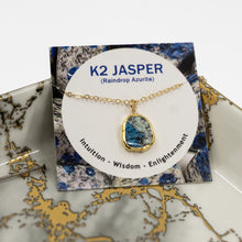 Load image into Gallery viewer, Minimalist Gemstone Pendant - K2 Jasper - Minimalist Gemstone Pendant - K2 Jasper - UrbanroseNYC
